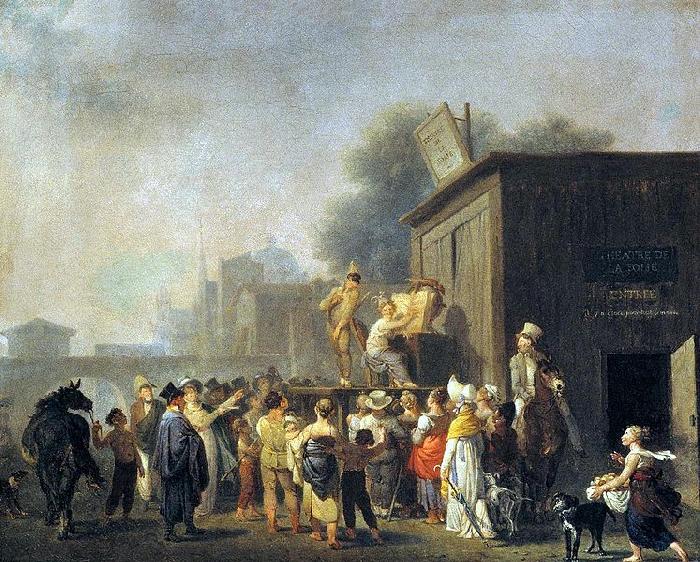 Nicolas-Antoine Taunay Le Theatre de la Folie oil painting image